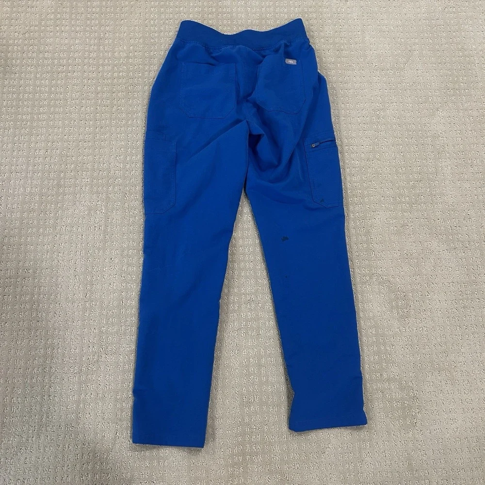 Figs Scrub Pants Tactical Women's Small Blue With Drawstring